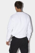 Dsquared2 Iconic Icon Spray Sweatshirt WHITE - Image 2