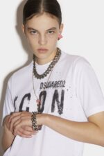 Dsquared2 Iconic Icon Spray T-Shirt - Image 2