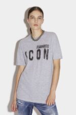Dsquared2 Iconic Icon Spray T-Shirt D2 GREY