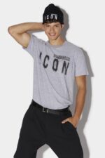 Dsquared2 Iconic Icon Spray T-Shirt GREY D2