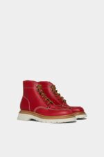 Dsquared2 Iconic Joe Ankle Boots RED/CORAL - Image 3