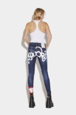 Dsquared2 Iconic L.A. Customized 1964 Wash Skinny Dan Cropped Jeans - Image 3