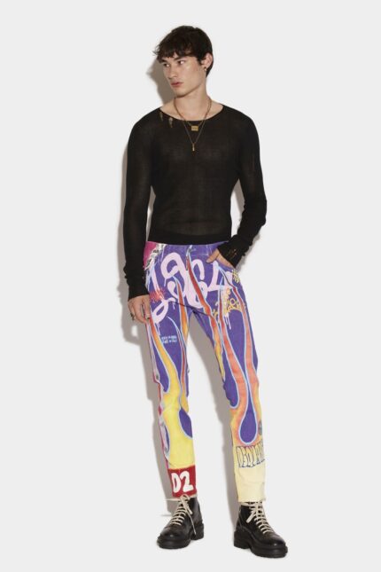 Dsquared2 Iconic L.A. Customized Cool Guy Cropped Jeans