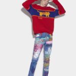 Dsquared2 Iconic L.A. Customized Cool Guy Cropped Jeans BLUE D2