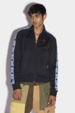 Dsquared2 Iconic Leaf Tape Zip Sweater - Image 3