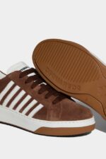 Dsquared2 Iconic LIGHT BLUE/BROWN Bumper Sneakers D2 BROWN - Image 5