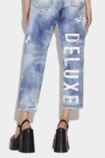Dsquared2 Iconic Light Camo Glitter Wash Boston Jeans - Image 4