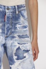 Dsquared2 Iconic Light Camo Glitter Wash Boston Jeans - Image 5