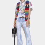 Dsquared2 Iconic Light Sunny Day Wash Bell Bottom Jeans
