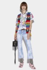 Dsquared2 Iconic Light Sunny Day Wash Bell Bottom Jeans