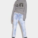 Dsquared2 Iconic Light Sunny Day Wash Cool Girl Cropped Jeans