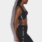 Dsquared2 Iconic Logo Leaf Sports Bra