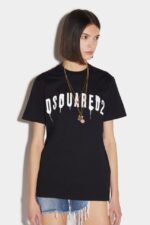 Dsquared2 Iconic Logo Spray T-Shirt - Image 3