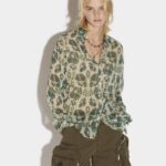 Dsquared2 Iconic Long Sleeve Fitted Shirt GREEN/FANTASY