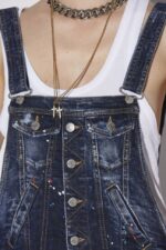 Dsquared2 Iconic Loose Dungarees - Image 4