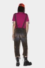 Dsquared2 Iconic Loose Dungarees GREEN/MILITARY GREEN - Image 2