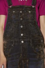 Dsquared2 Iconic Loose Dungarees GREEN/MILITARY GREEN - Image 3