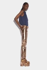Dsquared2 Iconic Low Waist Bumster Trousers SILVER - Image 3
