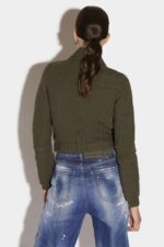 Dsquared2 Iconic Maxi Pocket Zip Jacket D2 GREEN - Image 2