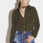 Dsquared2 Iconic Maxi Pocket Zip Jacket D2 GREEN