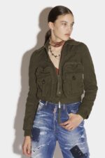 Dsquared2 Iconic Maxi Pocket Zip Jacket D2 GREEN