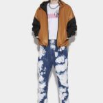 Dsquared2 Iconic Medium Ace Wash Elastic Combat Jeans
