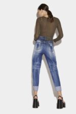 Dsquared2 Iconic Medium Camo Patch Wash Sasoon Jeans - Image 2