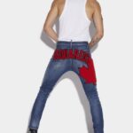 Dsquared2 Iconic Medium Sandy Wash Skater Jeans
