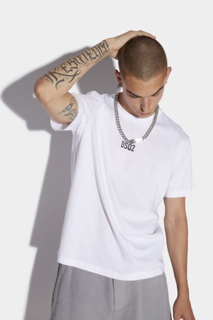 Dsquared2 Iconic Mini Dsq2 Box T-Shirt WHITE/BLACK
