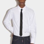 Dsquared2 Iconic Mini Logo 70's Shirt WHITE/LIGHT BLUE