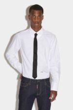 Dsquared2 Iconic Mini Logo 70's Shirt WHITE/LIGHT BLUE