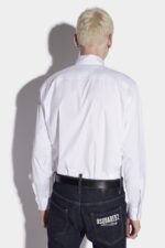 Dsquared2 Iconic Mini Logo Relax Dan Shirt WHITE - Image 2