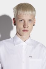 Dsquared2 Iconic Mini Logo Relax Dan Shirt WHITE - Image 3