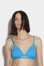 Dsquared2 Iconic Mini Logo Sport Triangle Bra BLACK/BLUE
