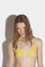 Dsquared2 Iconic Monogram Bikini Top