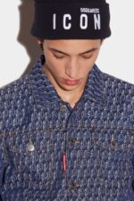 Dsquared2 Iconic Monogram Dan Jean Jacket - Image 4