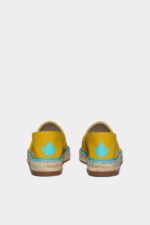 Dsquared2 Iconic OCHRE/GREEN One Life Organic Cotton Espadrilles D2 OCHRE - Image 2
