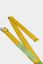 Dsquared2 Iconic One Life Organic Cotton Belt GREEN/TURMERIC - Image 3