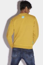 Dsquared2 Iconic One Life Organic Cotton Cool Sweatshirt BROWN - Image 2