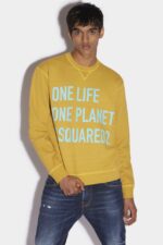 Dsquared2 Iconic One Life Organic Cotton Cool Sweatshirt BROWN