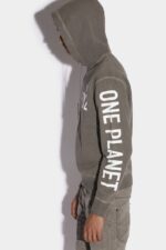 Dsquared2 Iconic One Life Organic Cotton Hooded Sweatshirt D2 GREY - Image 4