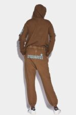 Dsquared2 Iconic One Life Organic Cotton Joggers BROWN D2 - Image 2