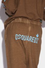 Dsquared2 Iconic One Life Organic Cotton Joggers BROWN D2 - Image 3
