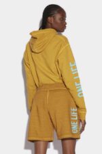 Dsquared2 Iconic One Life Organic Cotton Shorts D2 OCHRE - Image 2