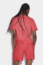 Dsquared2 Iconic One Life Organic Cotton Shorts RED D2 RED - Image 2