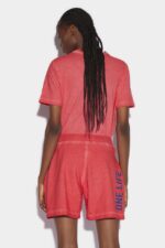 Dsquared2 Iconic One Life Organic Cotton Shorts RED D2 RED - Image 3