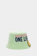 Dsquared2 Iconic One Life Recycled Nylon Bucket Hat - Image 3