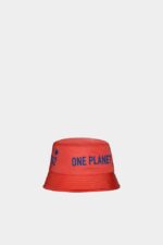 Dsquared2 Iconic One Life Recycled Nylon Bucket Hat GREEN/POPPY RED - Image 3