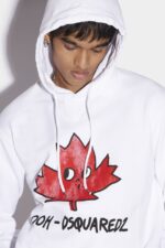 Dsquared2 Iconic Ooh Leaf Cool Hoodie - Image 3