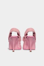 Dsquared2 Iconic PaddeD2 Heeled Sandals GREEN/PINK - Image 3